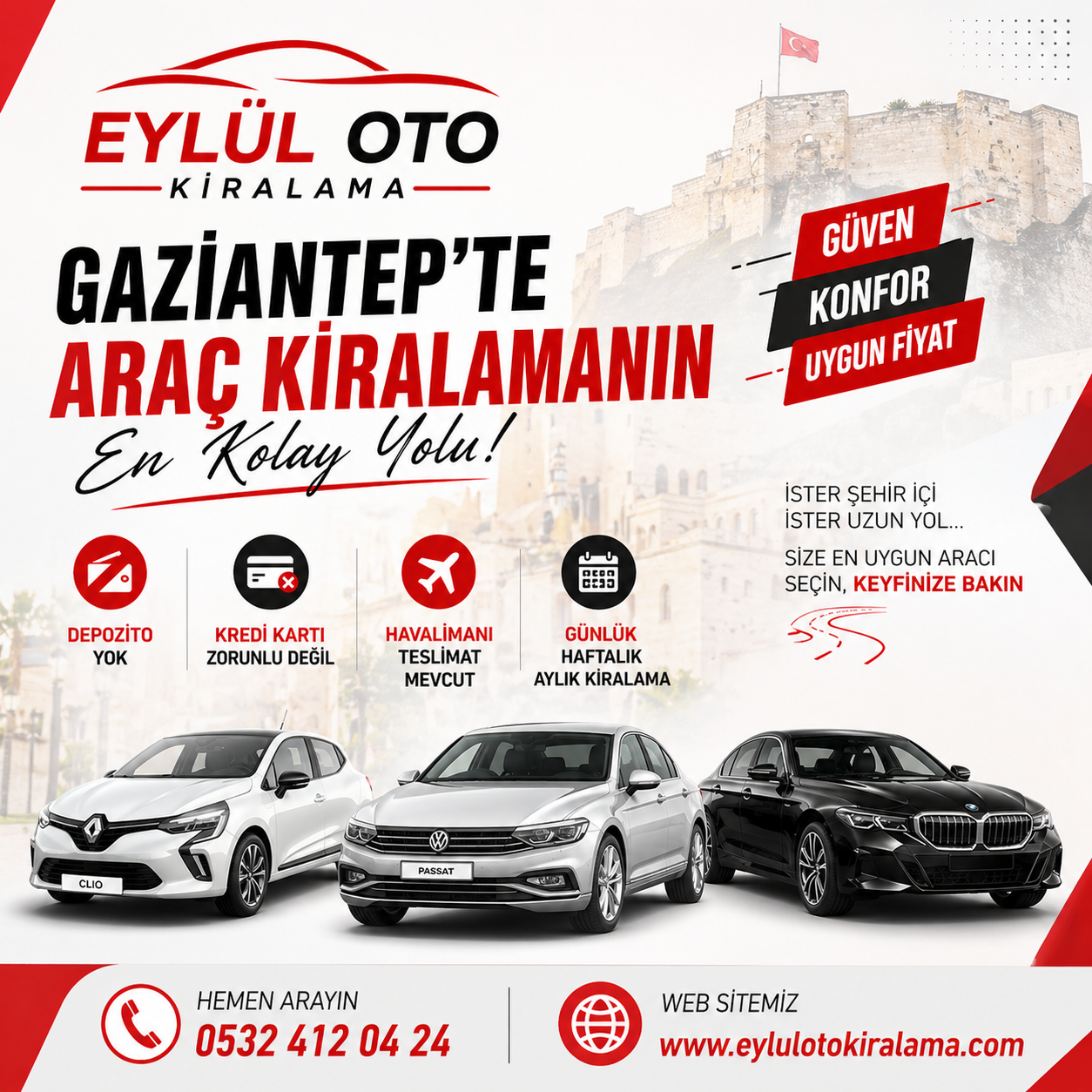 Gaziantep Araç Kiralama Fırsatları Haftanın En Avantajlı Kampanyası